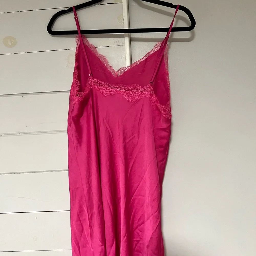 Victoria's Secret Fuchsia Lace Slip